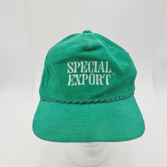 Young-An Other - Special Export Young-An Hat Cap Strap Back Green Corduroy Otto Rope Vintage